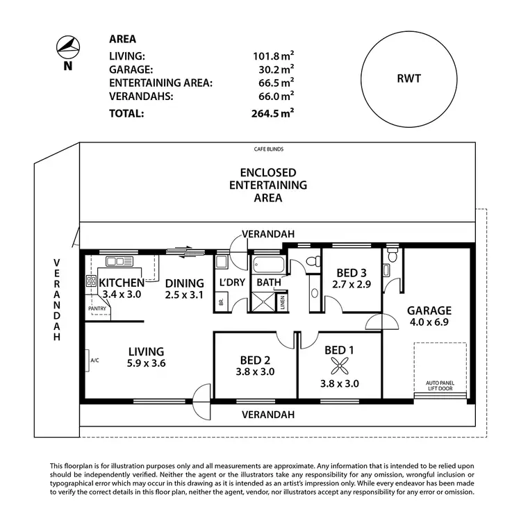 Floorplan of Homely house listing, 14 Evans Street, Woodside SA 5244