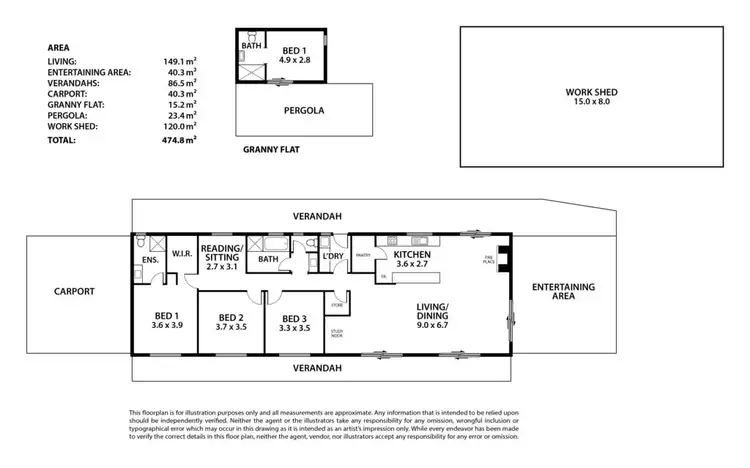 Floorplan of Homely rural property listing, 51 McEwin Rd (via Sawpit Rd), Hindmarsh Valley SA 5211