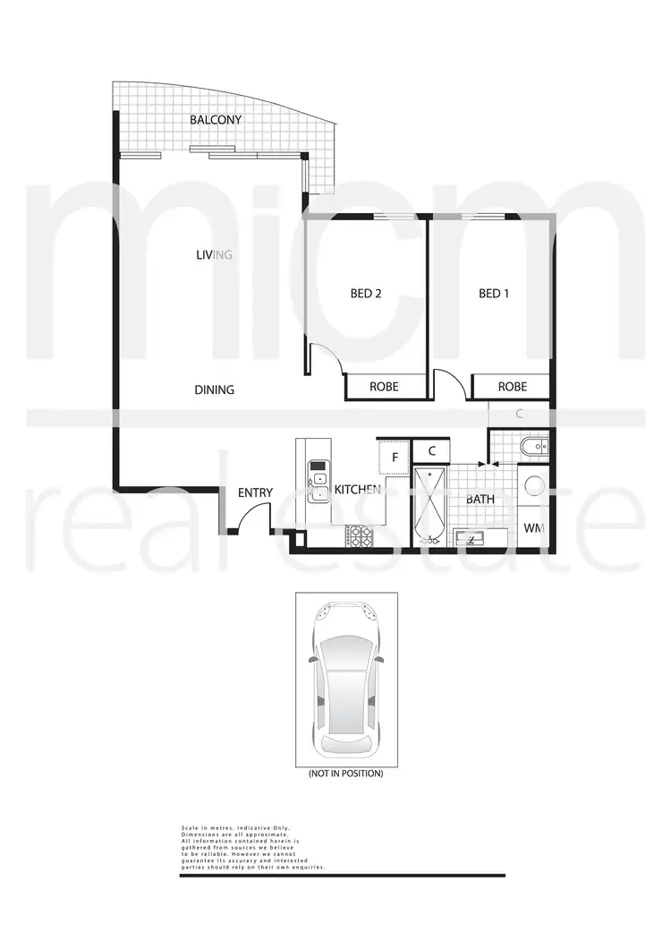Floorplan of Homely apartment listing, 807/102 Wells Street, Southbank VIC 3006