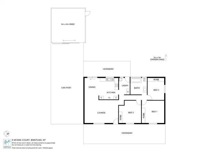 Floorplan of Homely house listing, 8 McRae Court, Braitling NT 870