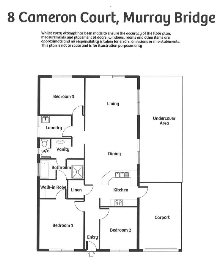 Floorplan of Homely house listing, 8 Cameron Court, Murray Bridge SA 5253
