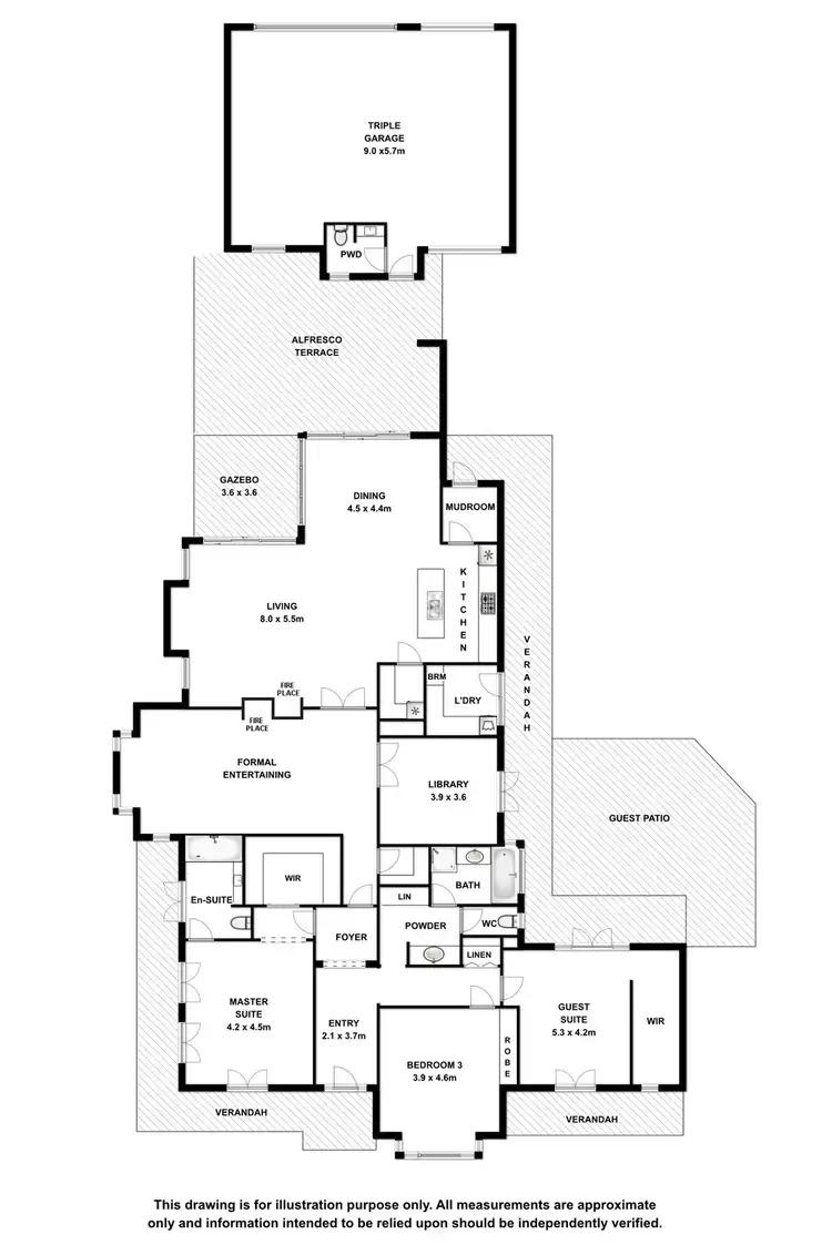 Floorplan of Homely rural property listing, 49 Frances Road, Bordertown SA 5268