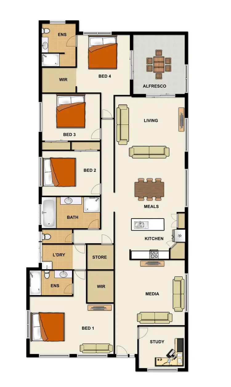 Floorplan of Homely house listing, 4 Tea Tree Street, Heathwood QLD 4110