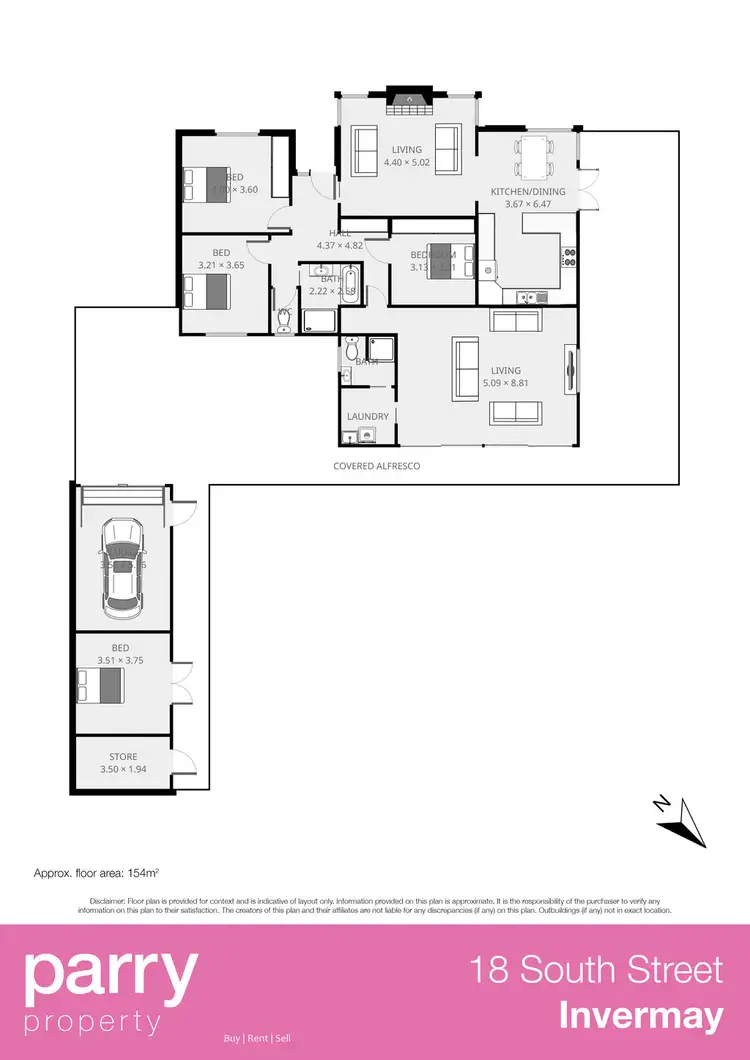 Floorplan of Homely house listing, 18 South Street, Invermay TAS 7248
