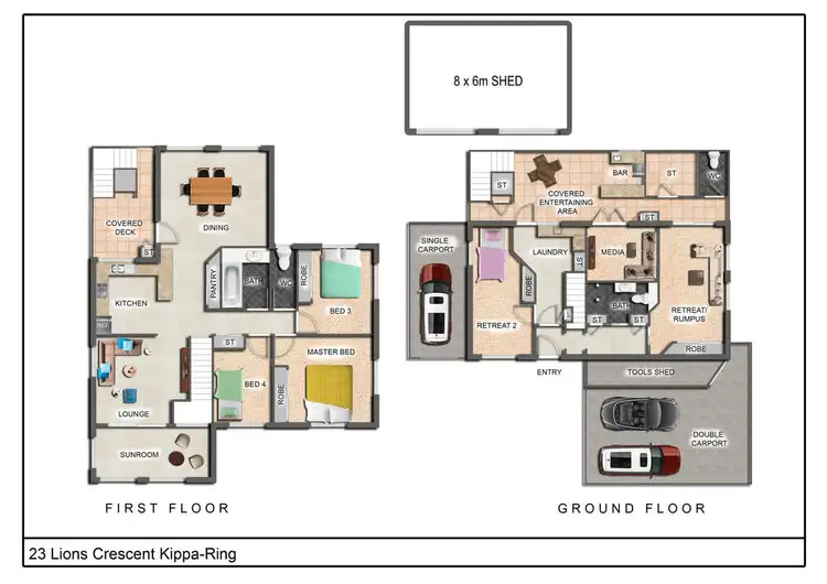 Floorplan of Homely house listing, 23 Lions Crescent, Kippa-ring QLD 4021