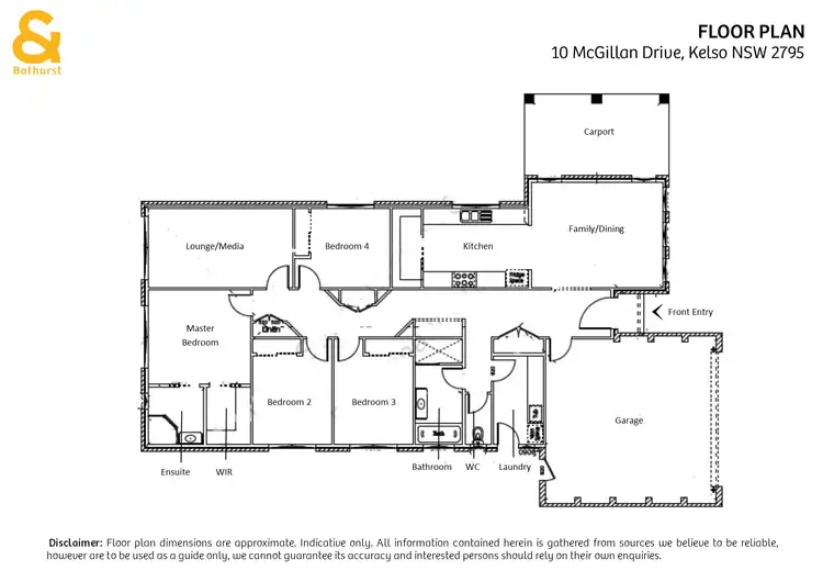 Floorplan of Homely house listing, 10 McGillan Drive, Kelso NSW 2795