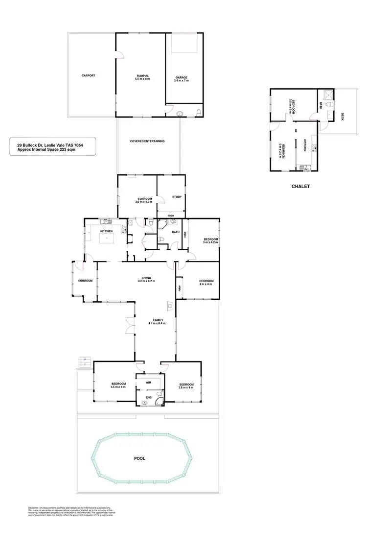 Floorplan of Homely rural property listing, 29 Bullock Drive, Leslie Vale TAS 7054