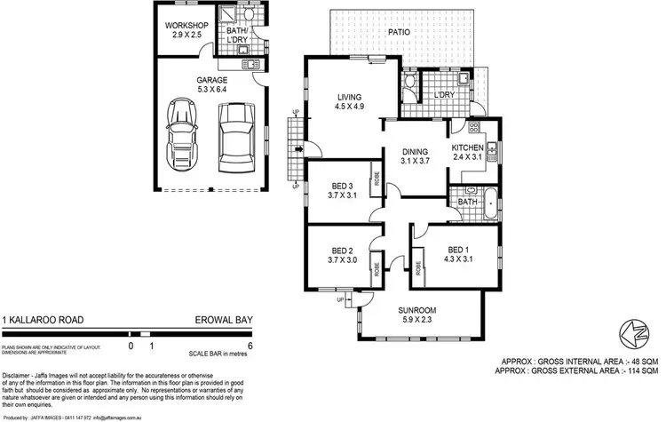 Floorplan of Homely house listing, 1 Kallaroo Road, Erowal Bay NSW 2540