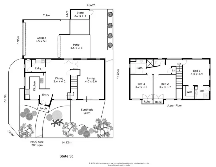 Floorplan of Homely townhouse listing, 37A State Street, Victoria Park WA 6100