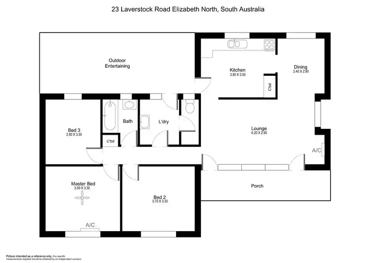Floorplan of Homely house listing, 23 Laverstock Road, Elizabeth North SA 5113