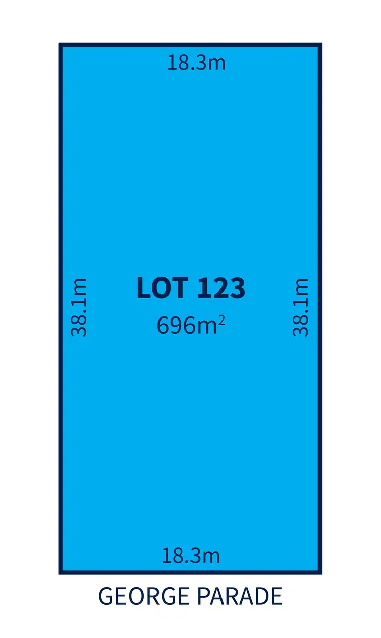 Floorplan of Homely land listing, 12 George Parade, Sellicks Beach SA 5174