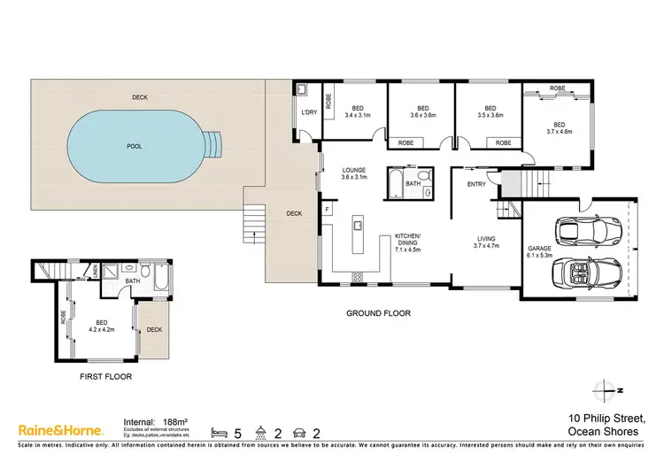 Floorplan of Homely house listing, 10 Philip Street, South Golden Beach NSW 2483