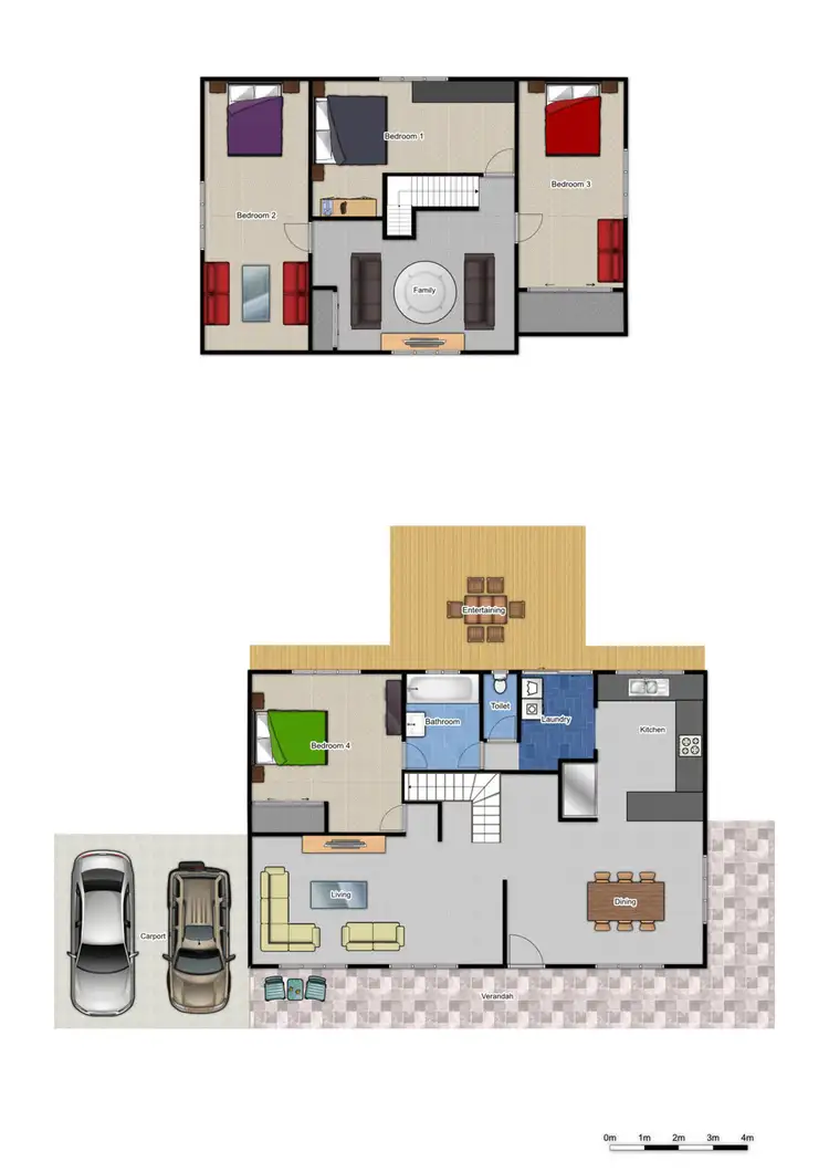 Floorplan of Homely house listing, 6 Learmonth Ct, Hillcrest QLD 4118