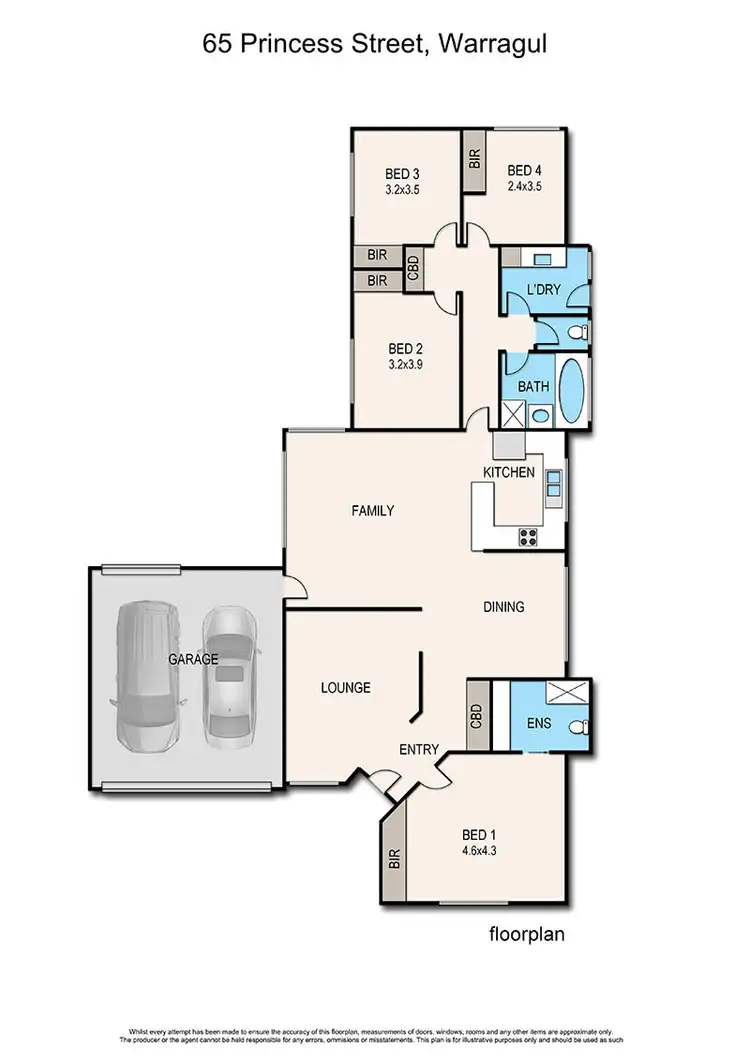 Floorplan of Homely house listing, 65 Princess Street, Warragul VIC 3820