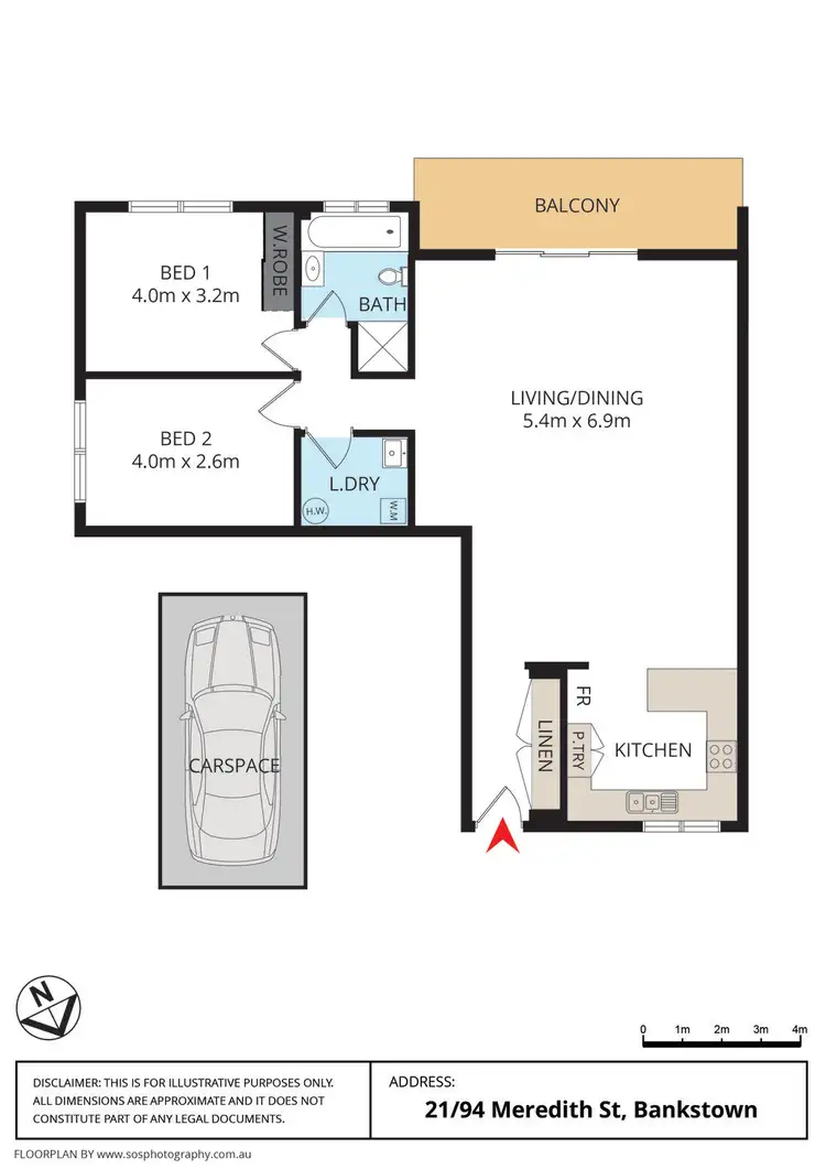 Floorplan of Homely apartment listing, 21/94 Meredith Street, Bankstown NSW 2200