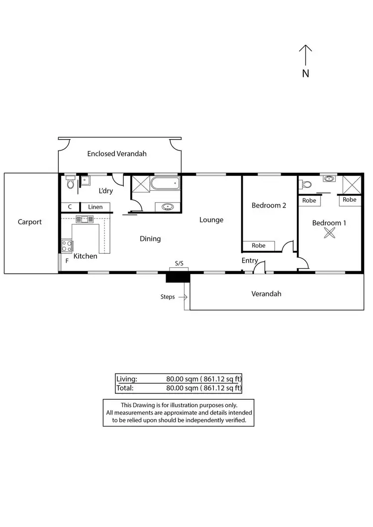 Floorplan of Homely house listing, 28 South Terrace, Jamestown SA 5491