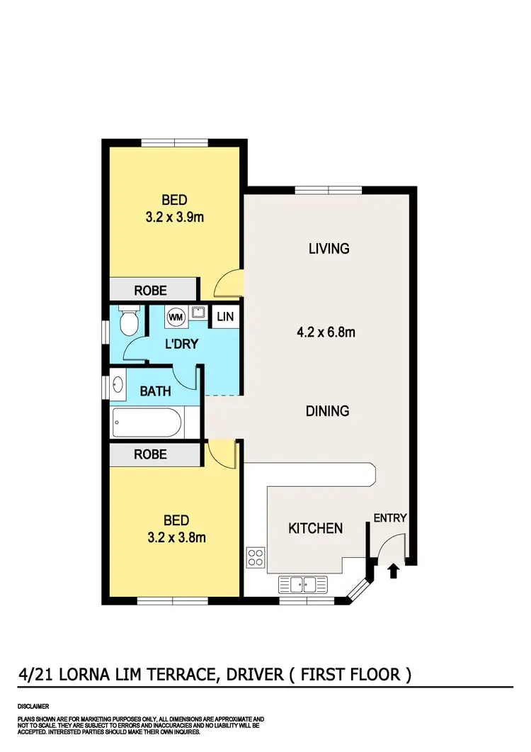 Floorplan of Homely unit listing, 4/21 Lorna Lim Terrace, Driver NT 830