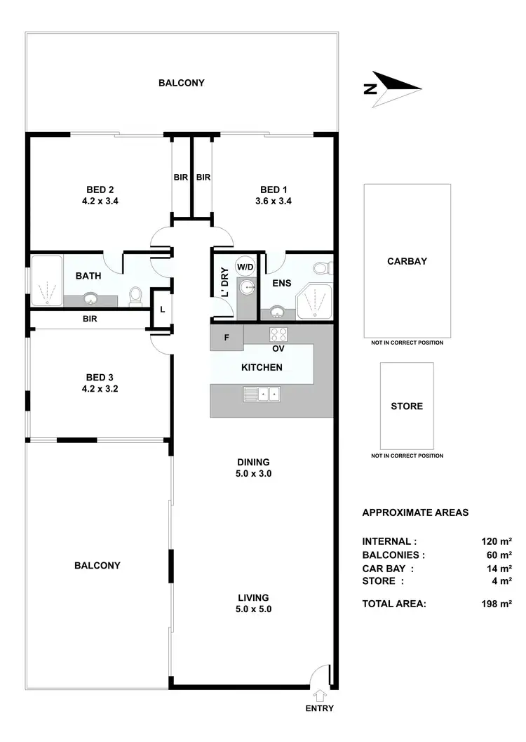 Floorplan of Homely apartment listing, 5/3 Rosslyn Street, West Leederville WA 6007