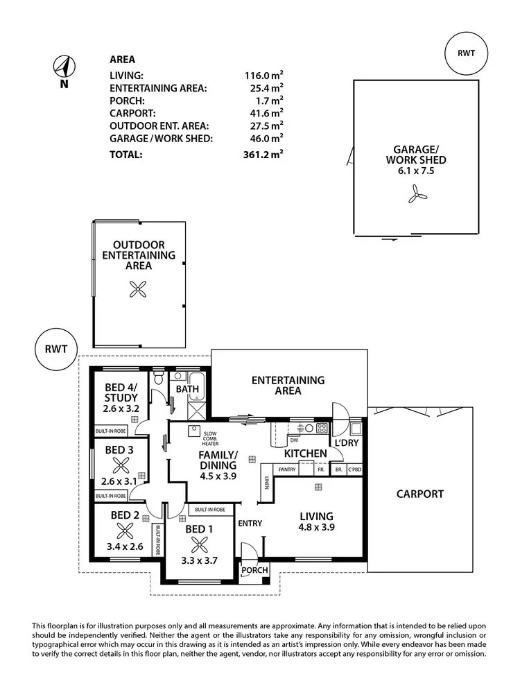 Floorplan of Homely house listing, 15 Kennedy Crescent, Strathalbyn SA 5255