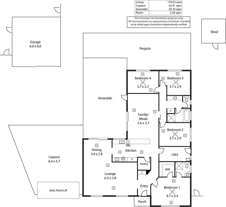 Floorplan of Homely house listing, 32 Hilditch Drive, Green Fields SA 5107