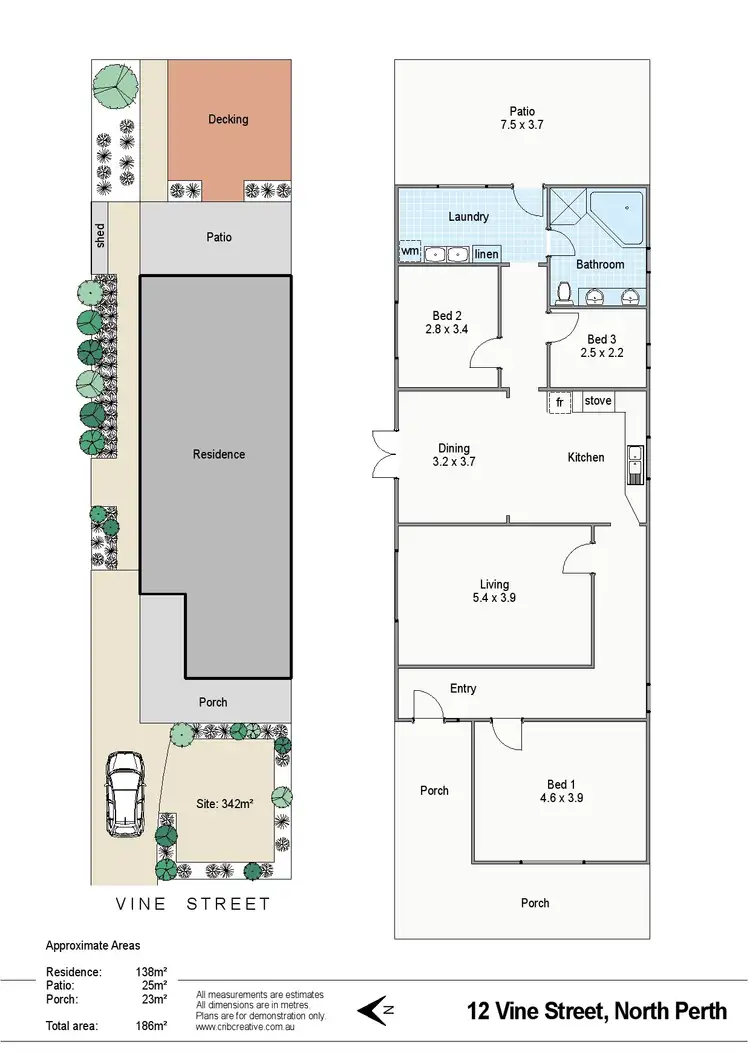Floorplan of Homely house listing, 12 Vine Street, North Perth WA 6006