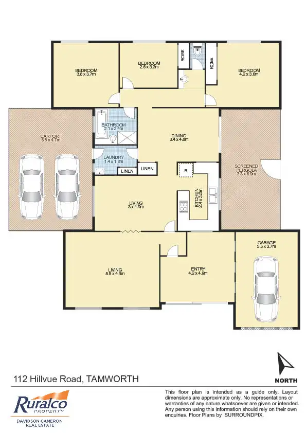 Floorplan of Homely house listing, 112 Hillvue Road, Tamworth NSW 2340