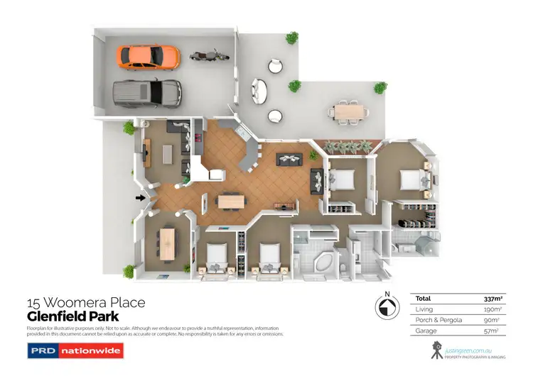 Floorplan of Homely house listing, 15 Woomera Place, Glenfield Park NSW 2650