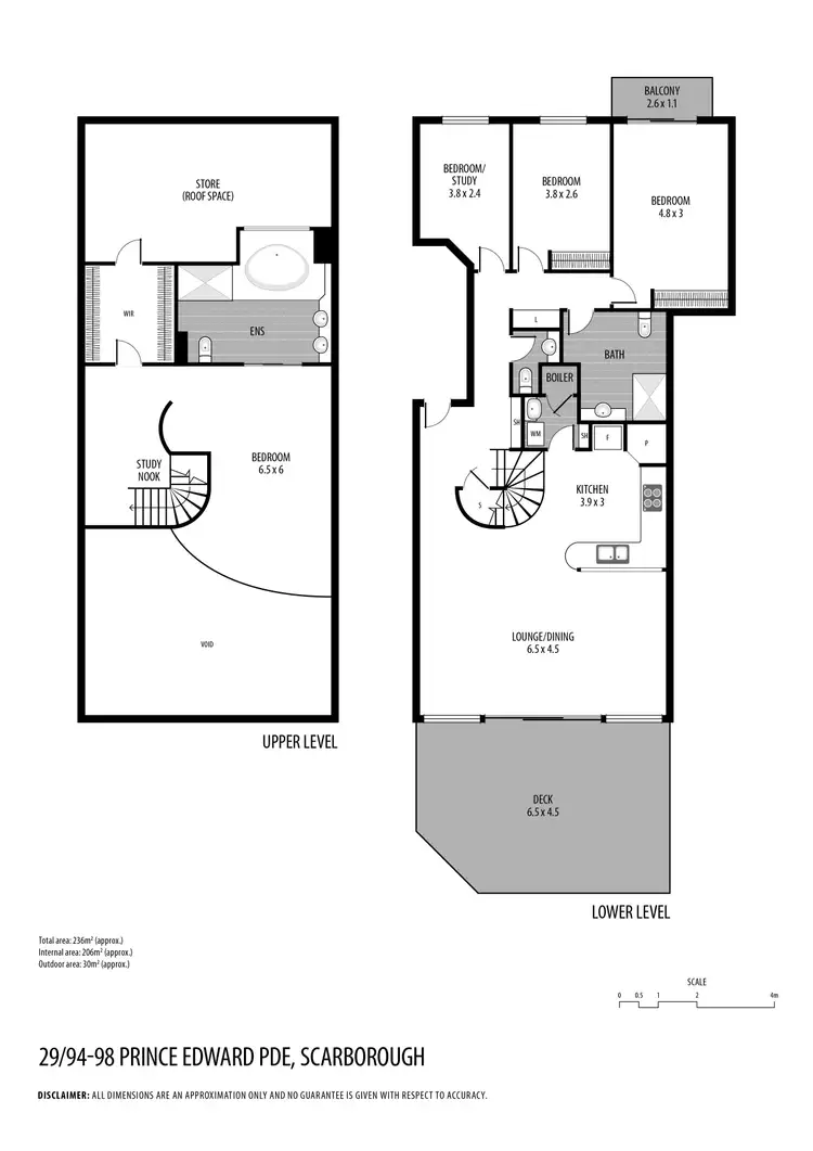 Floorplan of Homely unit listing, 29/94-98 Prince Edward Parade, Redcliffe QLD 4020