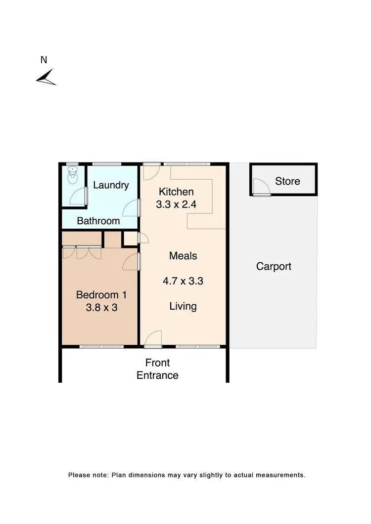 Floorplan of Homely house listing, Unit 1-4/6 Christine Avenue, Alfredton VIC 3350