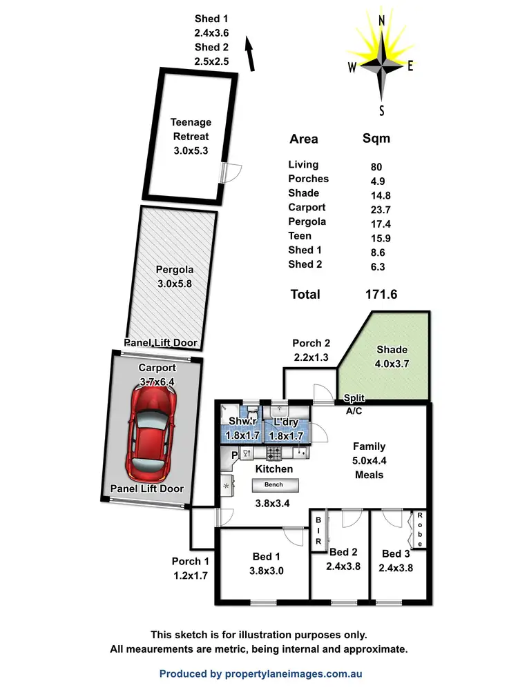 Floorplan of Homely house listing, 8 Bacton Street, Evanston SA 5116