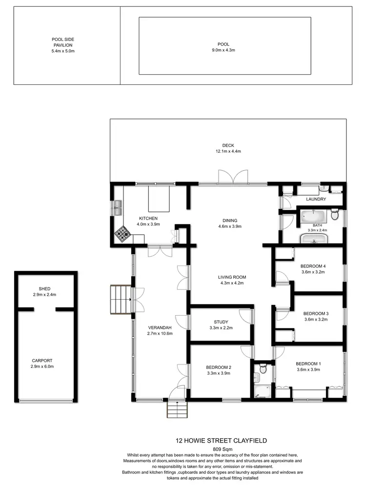 Floorplan of Homely house listing, 12 Howie Street, Clayfield QLD 4011