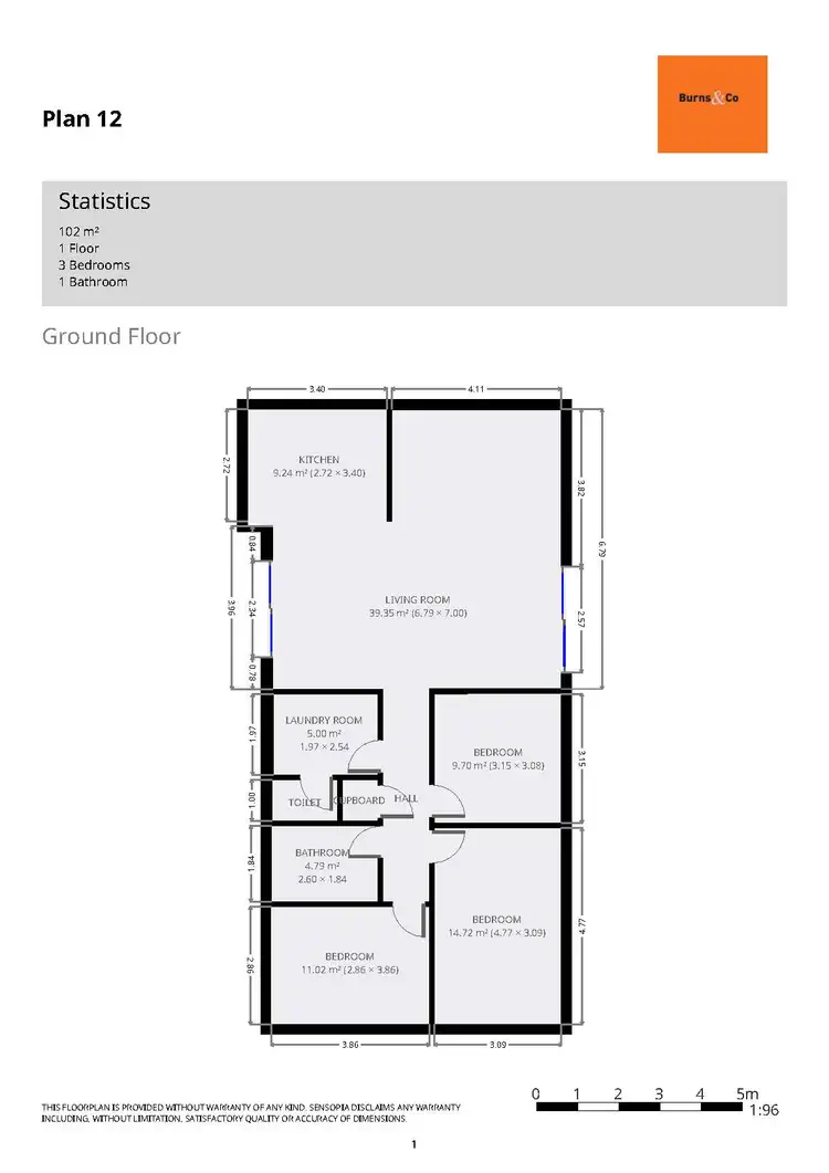 Floorplan of Homely house listing, 8 Crane Drive, Buronga NSW 2739