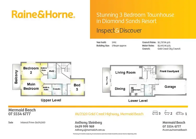 Floorplan of Homely townhouse listing, 86/2320 GOLD COAST HIGHWAY, Mermaid Beach QLD 4218
