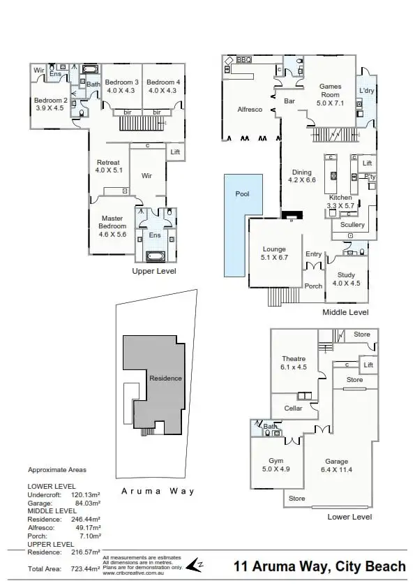 Floorplan of Homely house listing, 11 Aruma Way, City Beach WA 6015