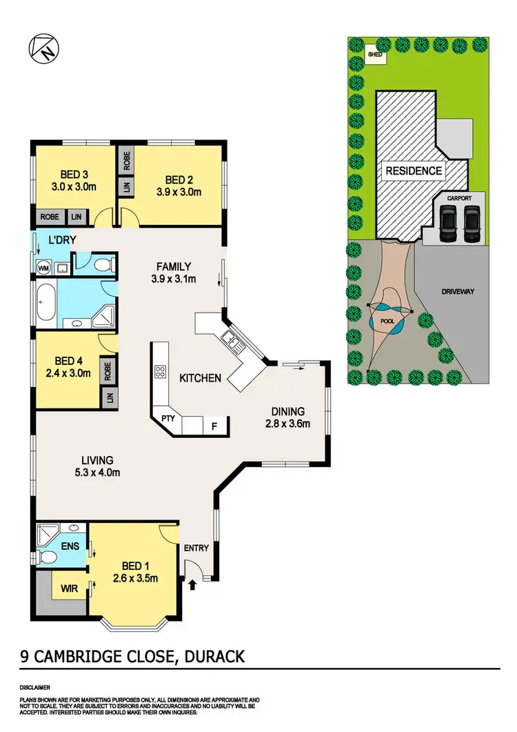 Floorplan of Homely house listing, 9 Cambridge Close, Durack NT 830