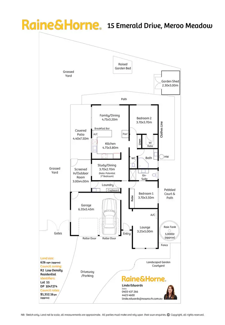 Floorplan of Homely house listing, 15 Emerald Drive, Meroo Meadow NSW 2540