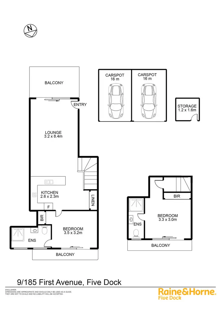 Floorplan of Homely apartment listing, 9 / 185 FIRST AVENUE, Five Dock NSW 2046