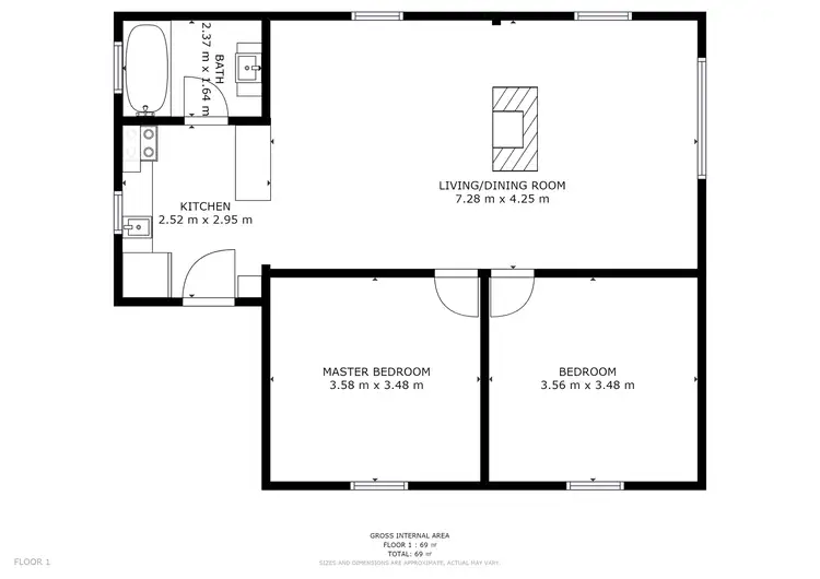 Floorplan of Homely house listing, 340 Whites Road, Uxbridge TAS 7140
