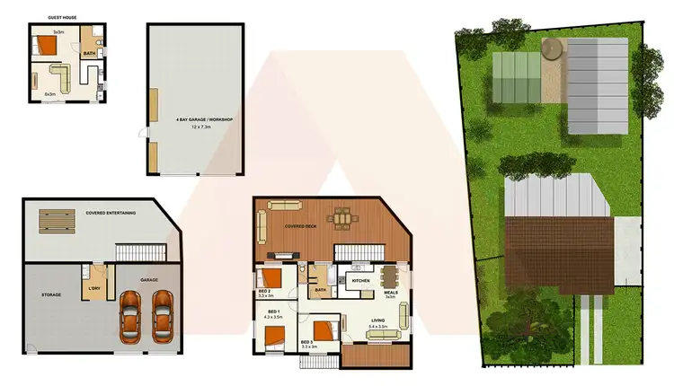 Floorplan of Homely house listing, 3 Flinders Crescent, Boronia Heights QLD 4124