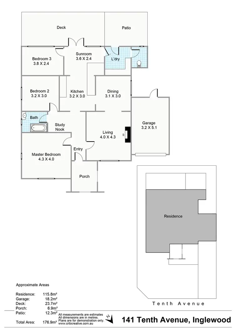 Floorplan of Homely house listing, 141 Tenth Avenue, Inglewood WA 6052