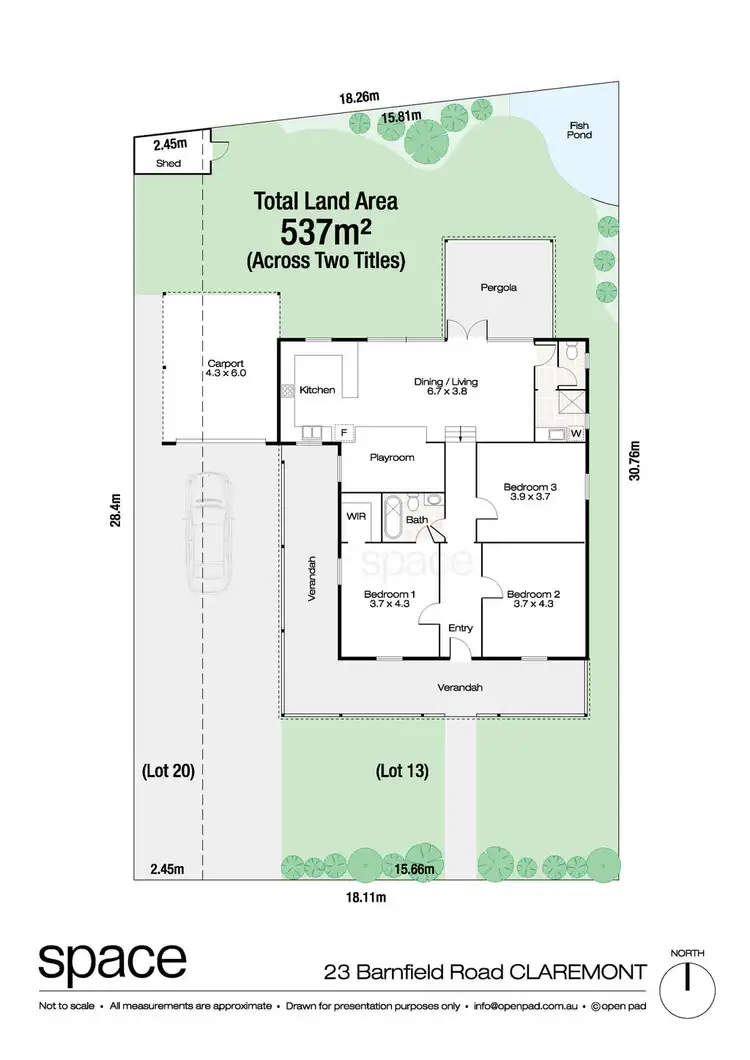 Floorplan of Homely house listing, 23 Barnfield Road, Claremont WA 6010