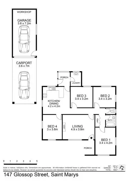 Floorplan of Homely house listing, 147 Glossop Street, St Marys NSW 2760