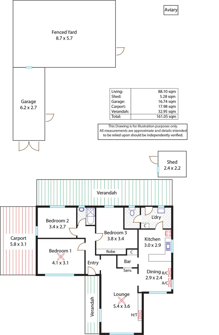 Floorplan of Homely house listing, 32 Wilfred Avenue, Salisbury SA 5108