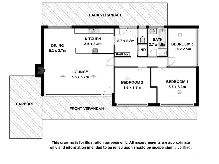 Floorplan of Homely house listing, 10 Valley View Drive, Naracoorte SA 5271