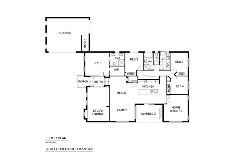 Floorplan of Homely house listing, 96 Allchin Circuit, Kambah ACT 2902