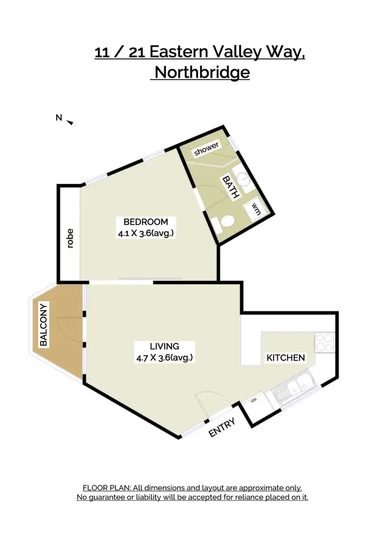 Floorplan of Homely apartment listing, 11/21 Eastern Valley Way, Northbridge NSW 2063