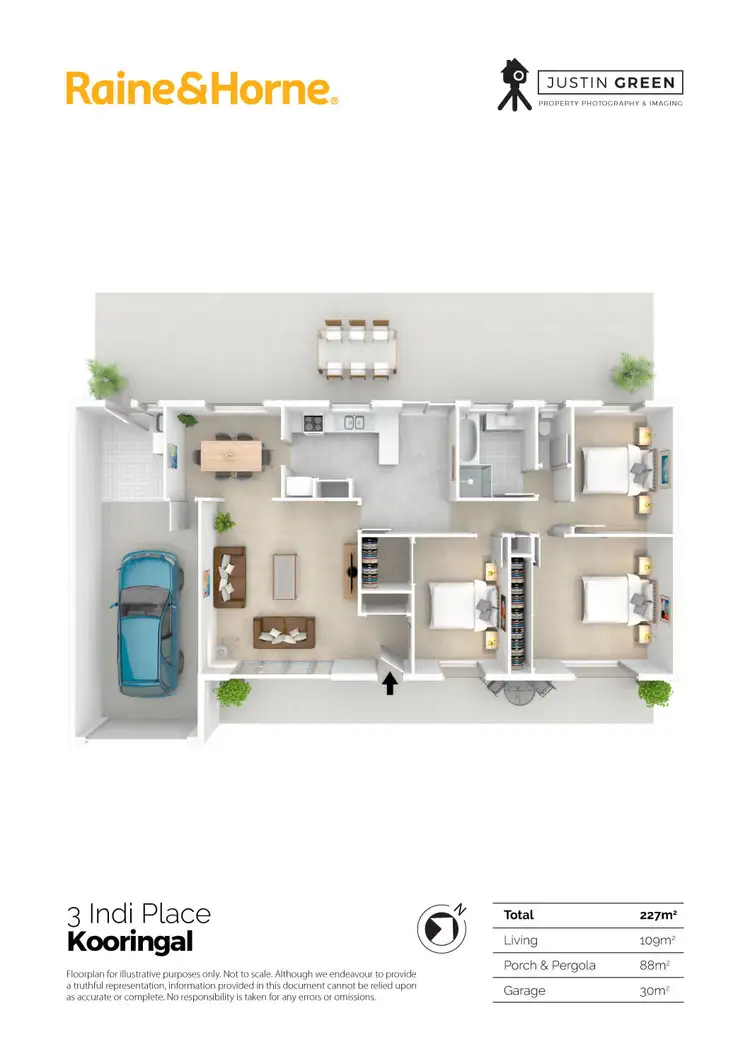 Floorplan of Homely house listing, 3 Indi Place, Kooringal NSW 2650