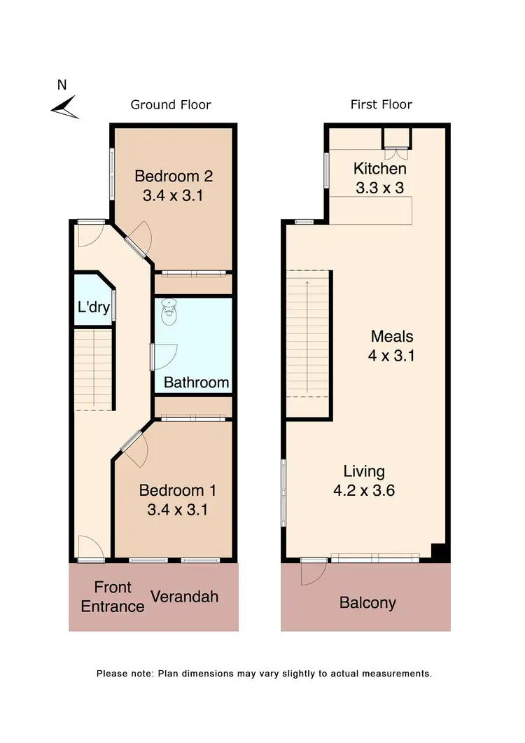 Floorplan of Homely house listing, 57A Peel Street South, Golden Point VIC 3350