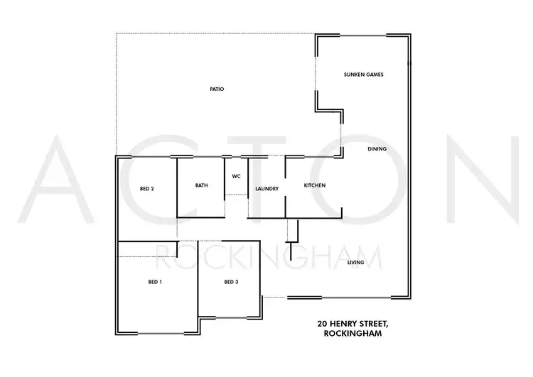 Floorplan of Homely house listing, 20 Henry Street, Rockingham WA 6168