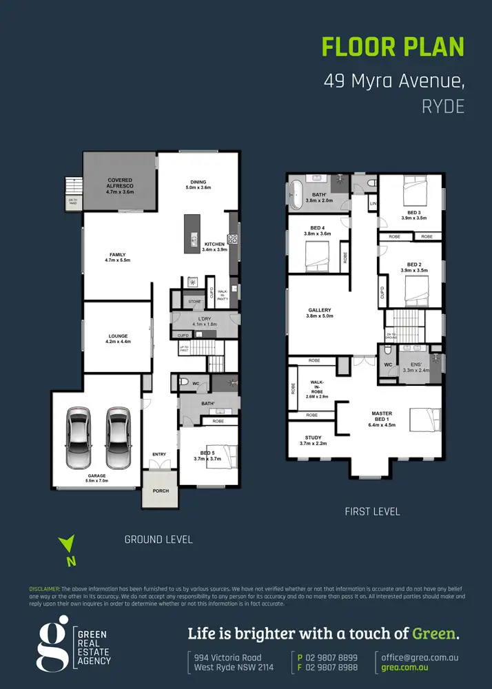 Floorplan of Homely house listing, 49 Myra Avenue, Ryde NSW 2112